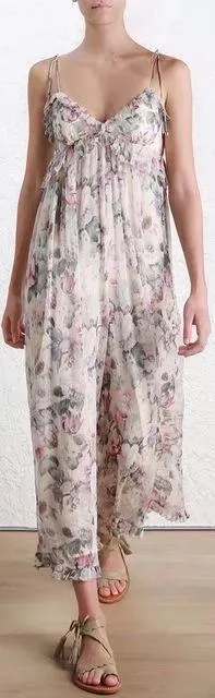 'Jasper' Floral Ruffle Jumpsuit