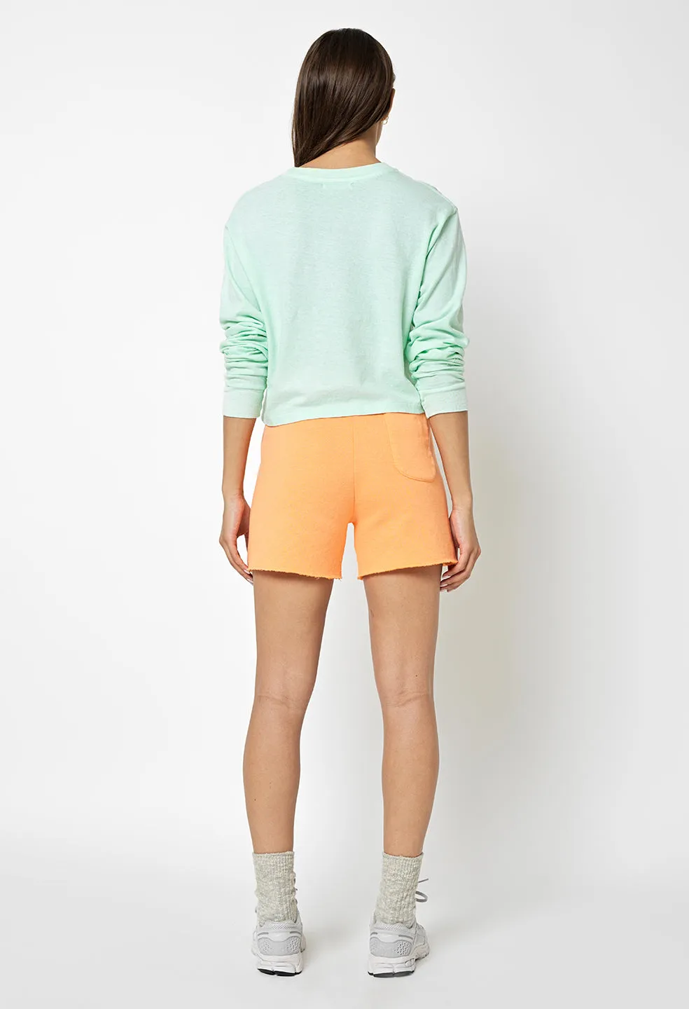 Jersey LS Cropped Tee / Mint