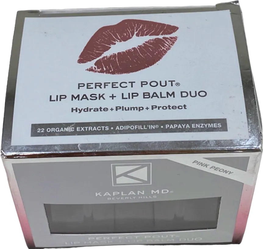 Kaplan MD Perfect Pout Lip Mask   Lip Balm Duo Pink Peony