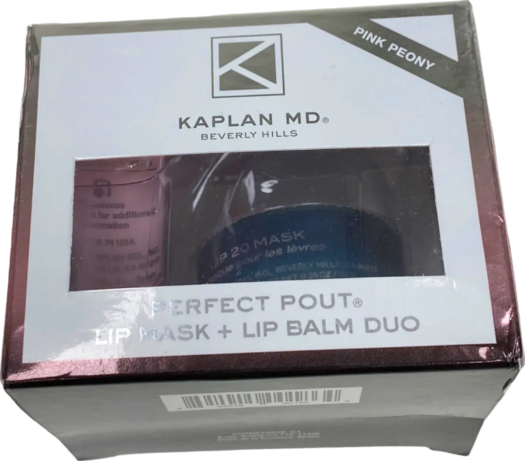 Kaplan MD Perfect Pout Lip Mask   Lip Balm Duo Pink Peony