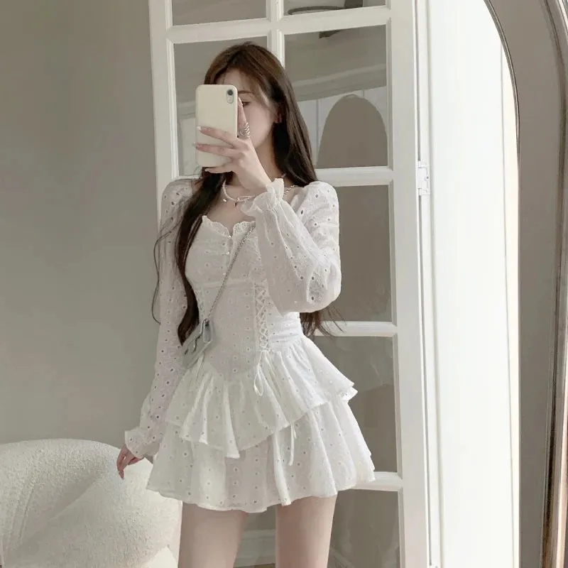 Kawaii Mini Dress With Cute Applications