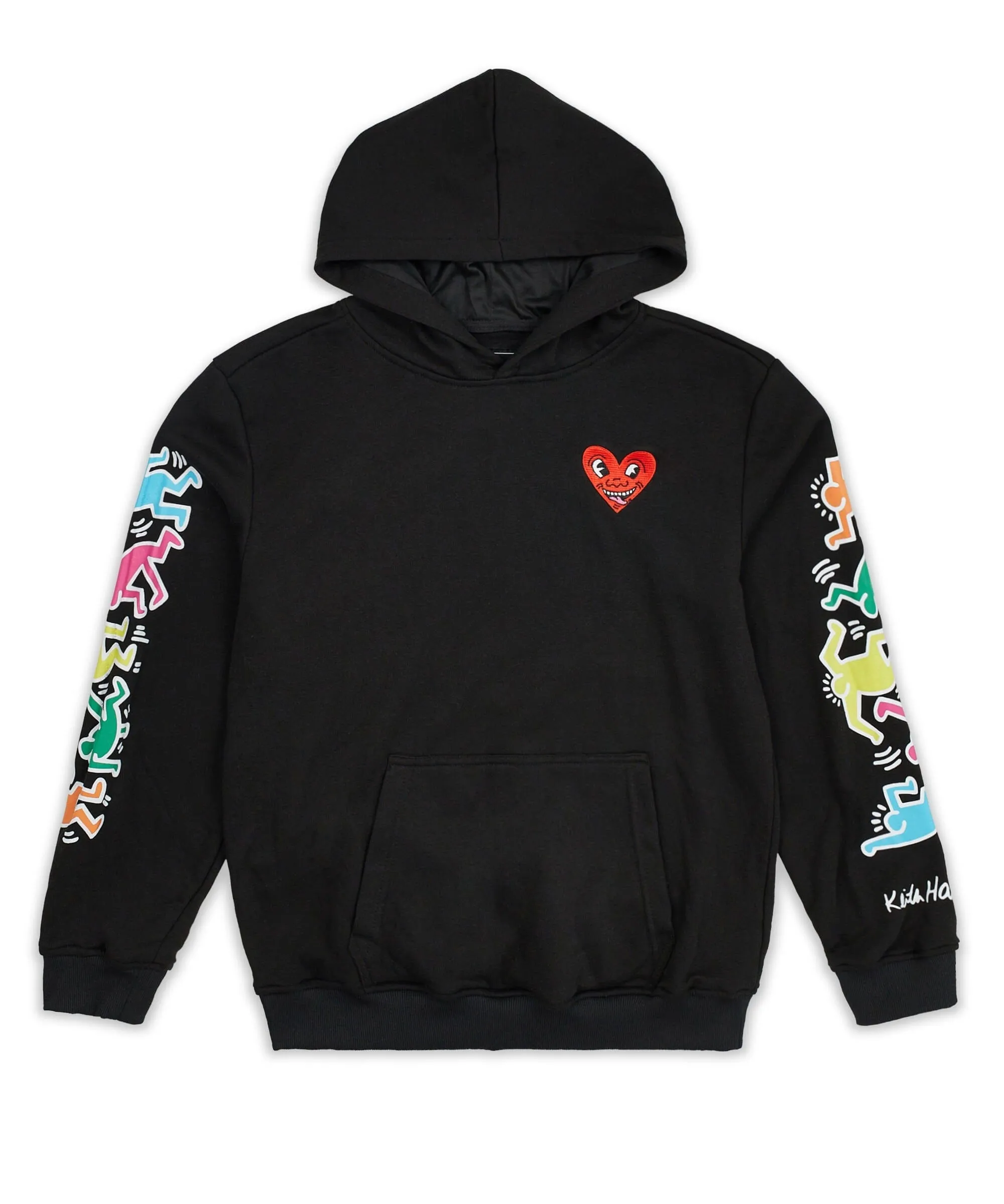 Keith Haring Heart Hoodie - Black