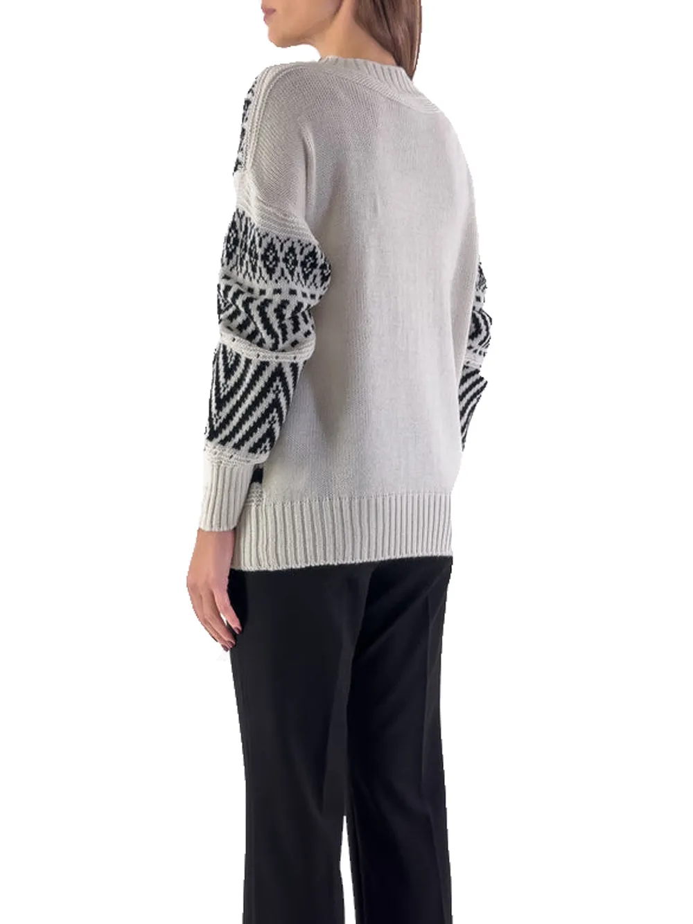 Knitwear Fantasia - Bianco/Nero