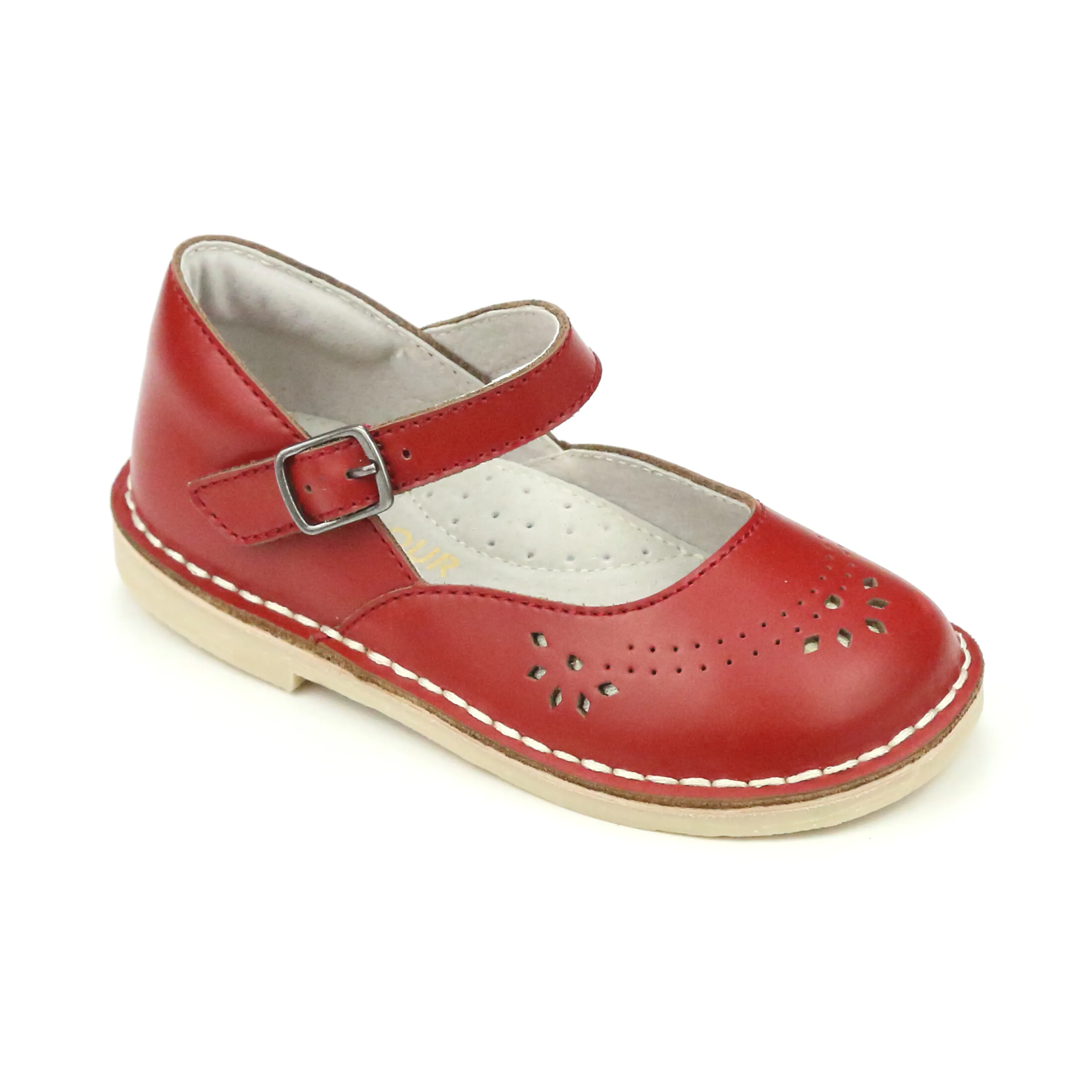 L'Amour Toddler Girls Antonia Classic Leather Mary Janes