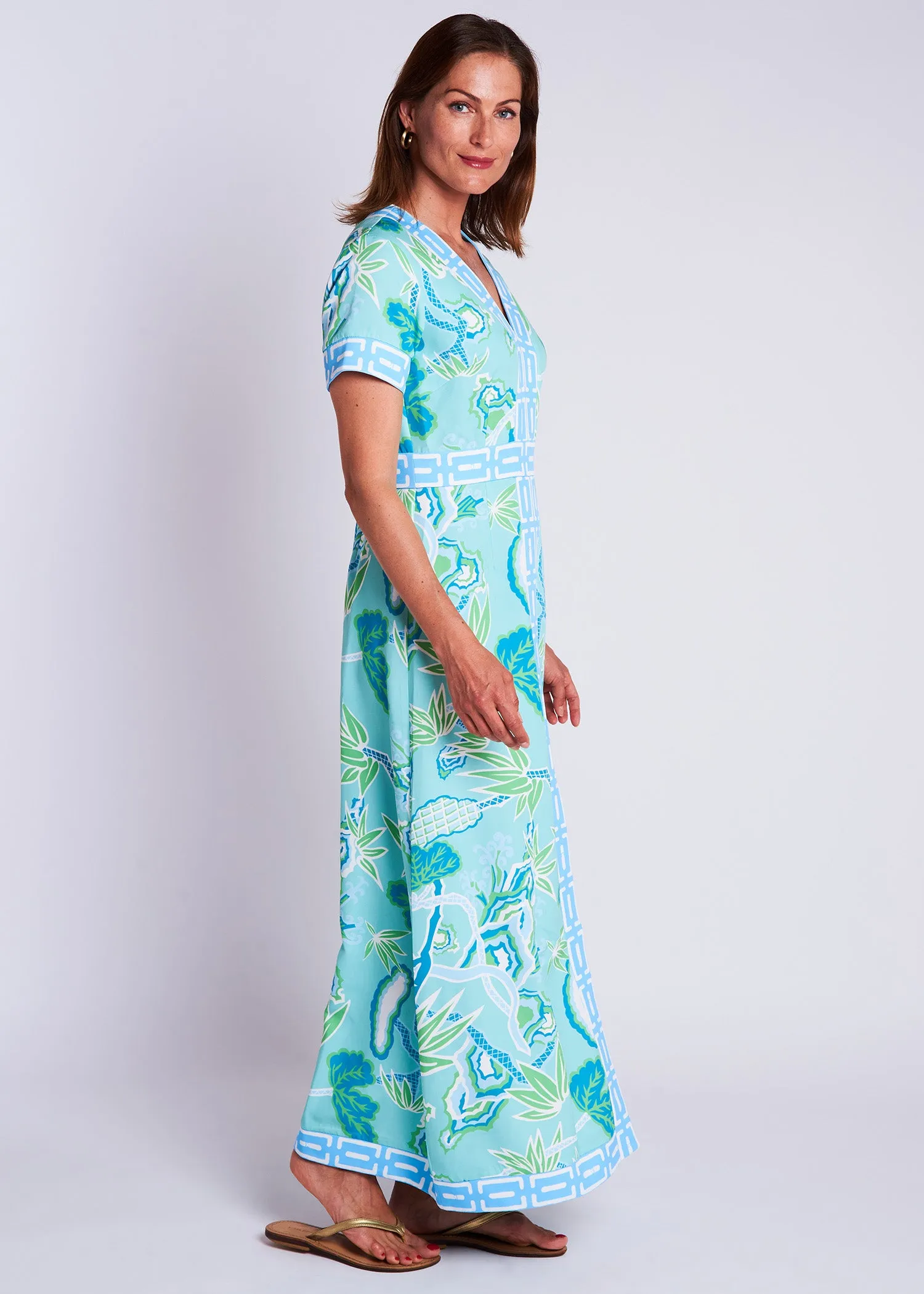 Leland Dress - Winifred Seafoam