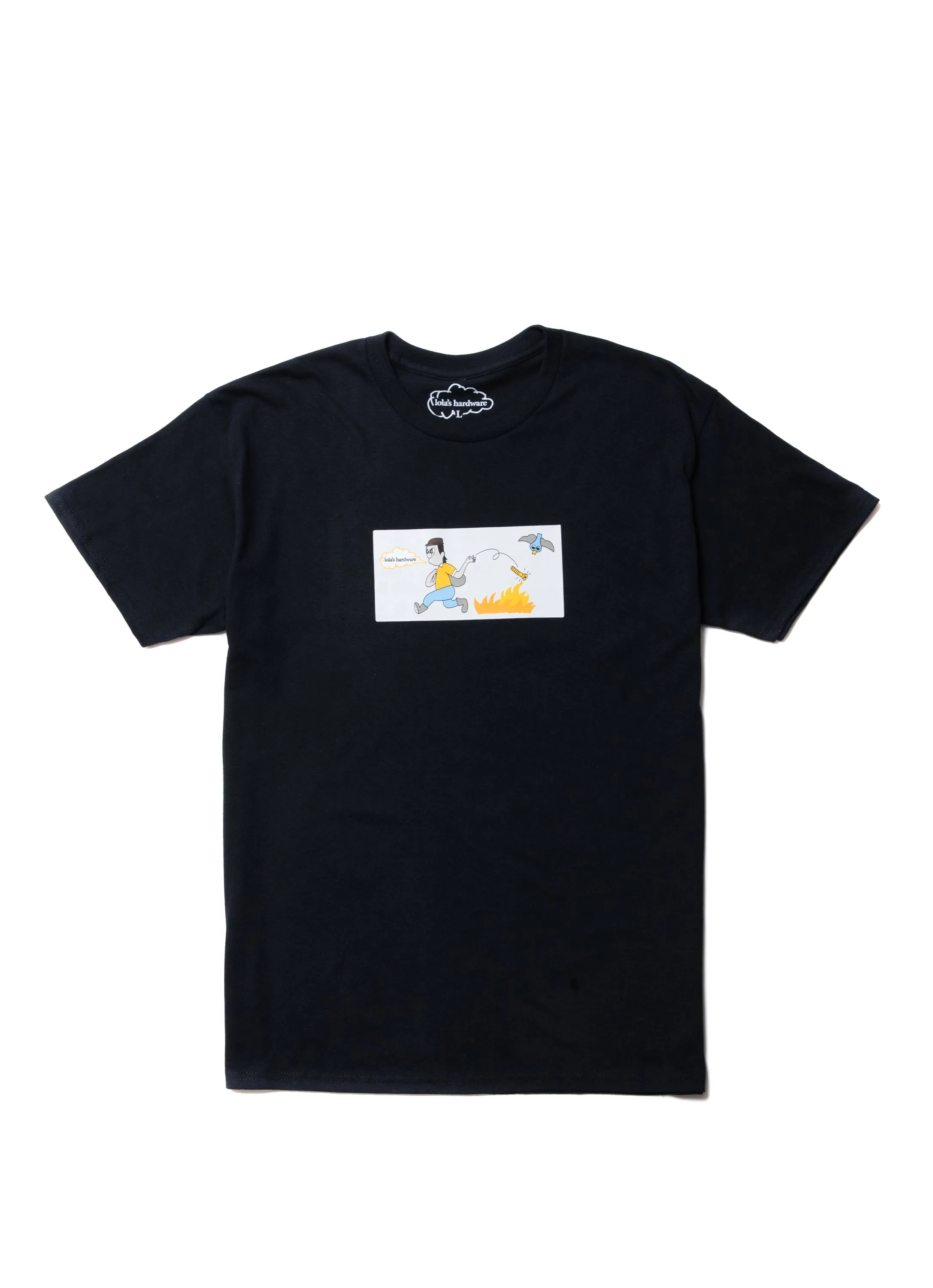 LOLAS FLICK CIGGIE TEE BLACK