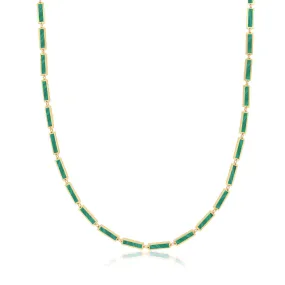 Malachite Bar Necklace