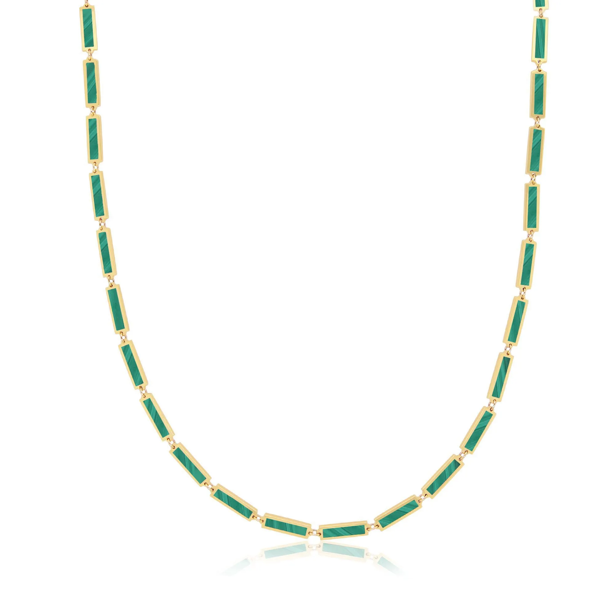 Malachite Bar Necklace