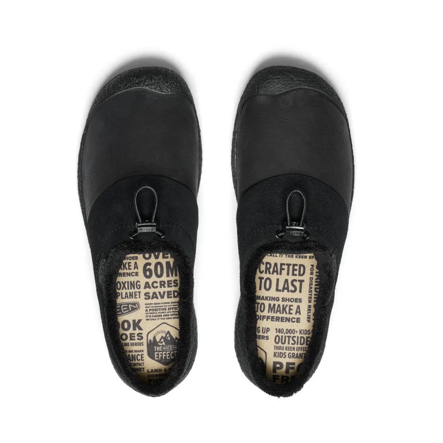 Men's Howser III Leather Slide  |  Black/Black