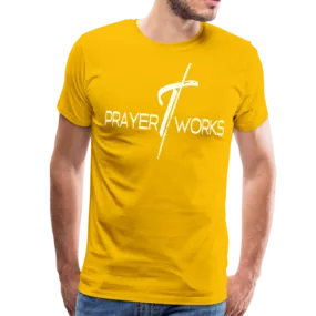 Mens T-Shirts, Prayer Works Graphic Style Shirt