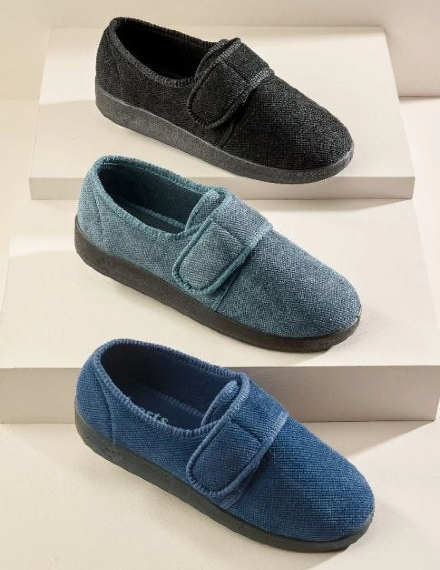 Men's Wide Non-Slip Indoor Slippers