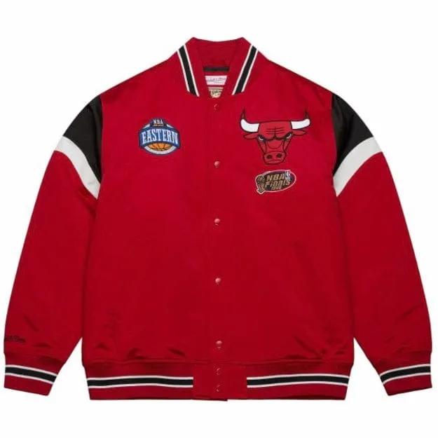 Mitchell & Ness NBA Chicago Bulls Heavyweight Satin Jacket (Scarlet)