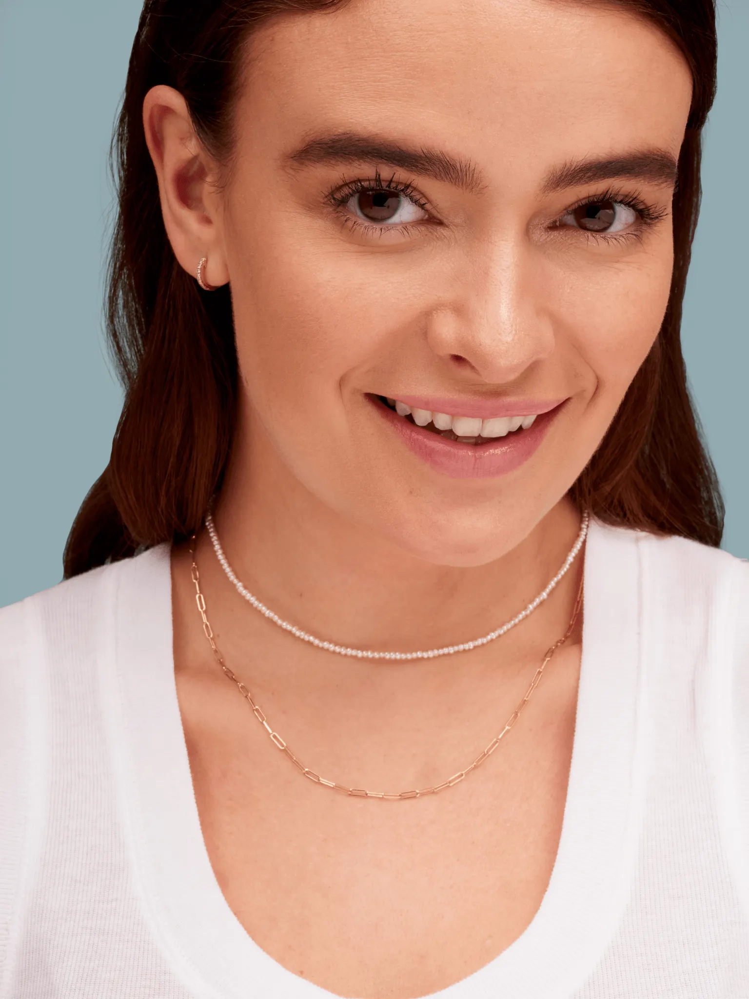 Paperclip 'XS' Chain Necklace 14K