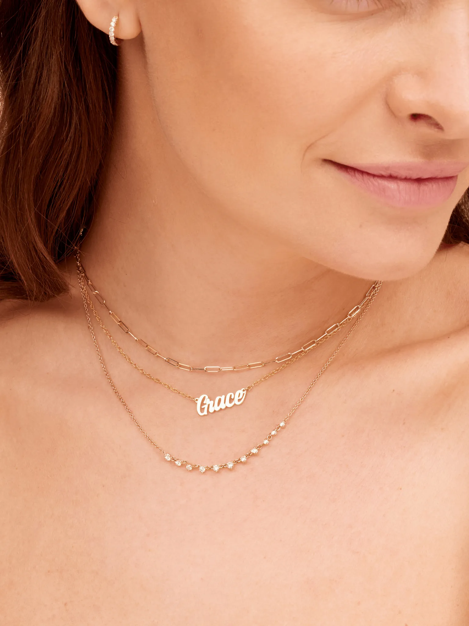 Paperclip 'XS' Chain Necklace 14K