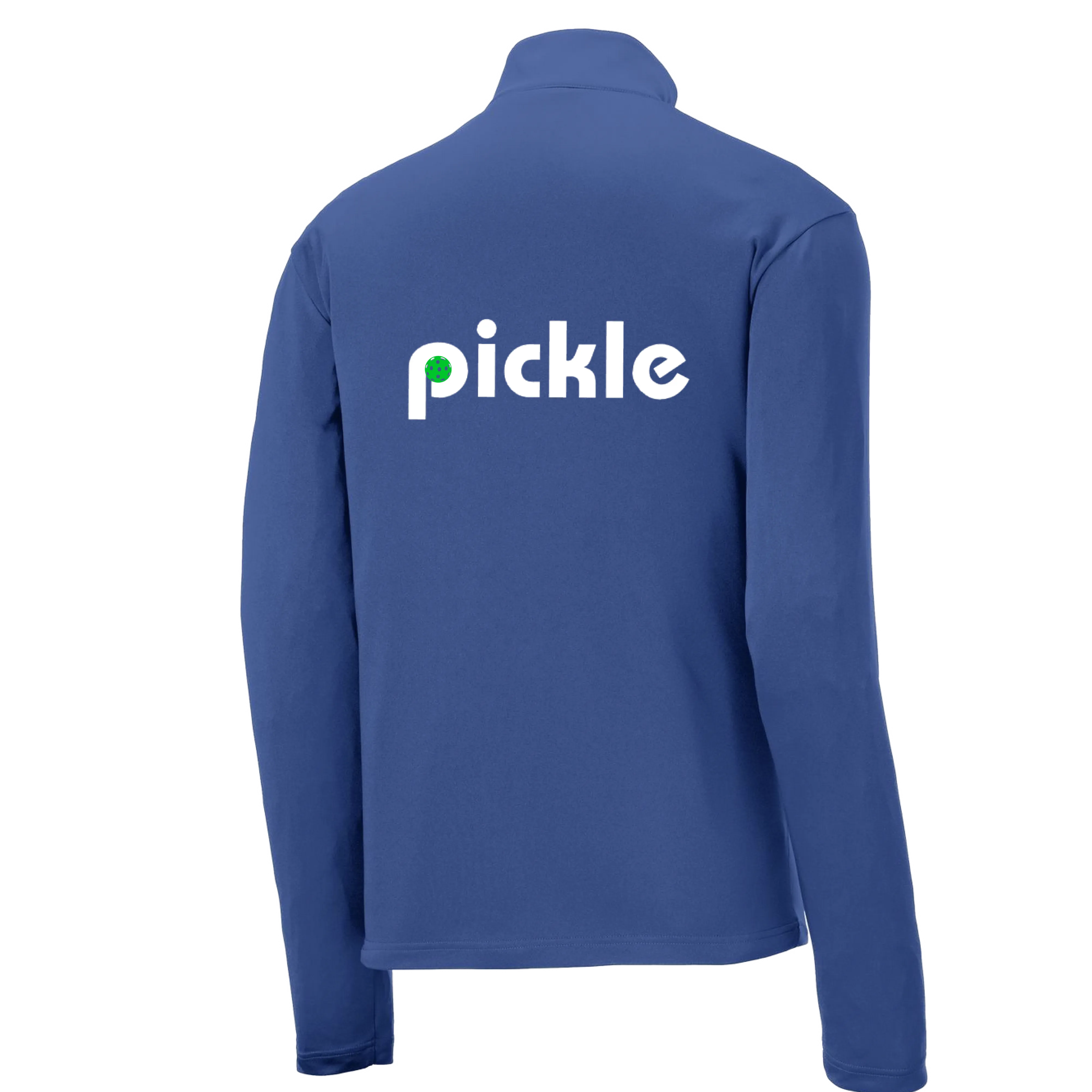 Pickle (Customizable) | Men's 1/4 Zip Long Sleeve Pullover Athletic Shirt | 100% Polyester