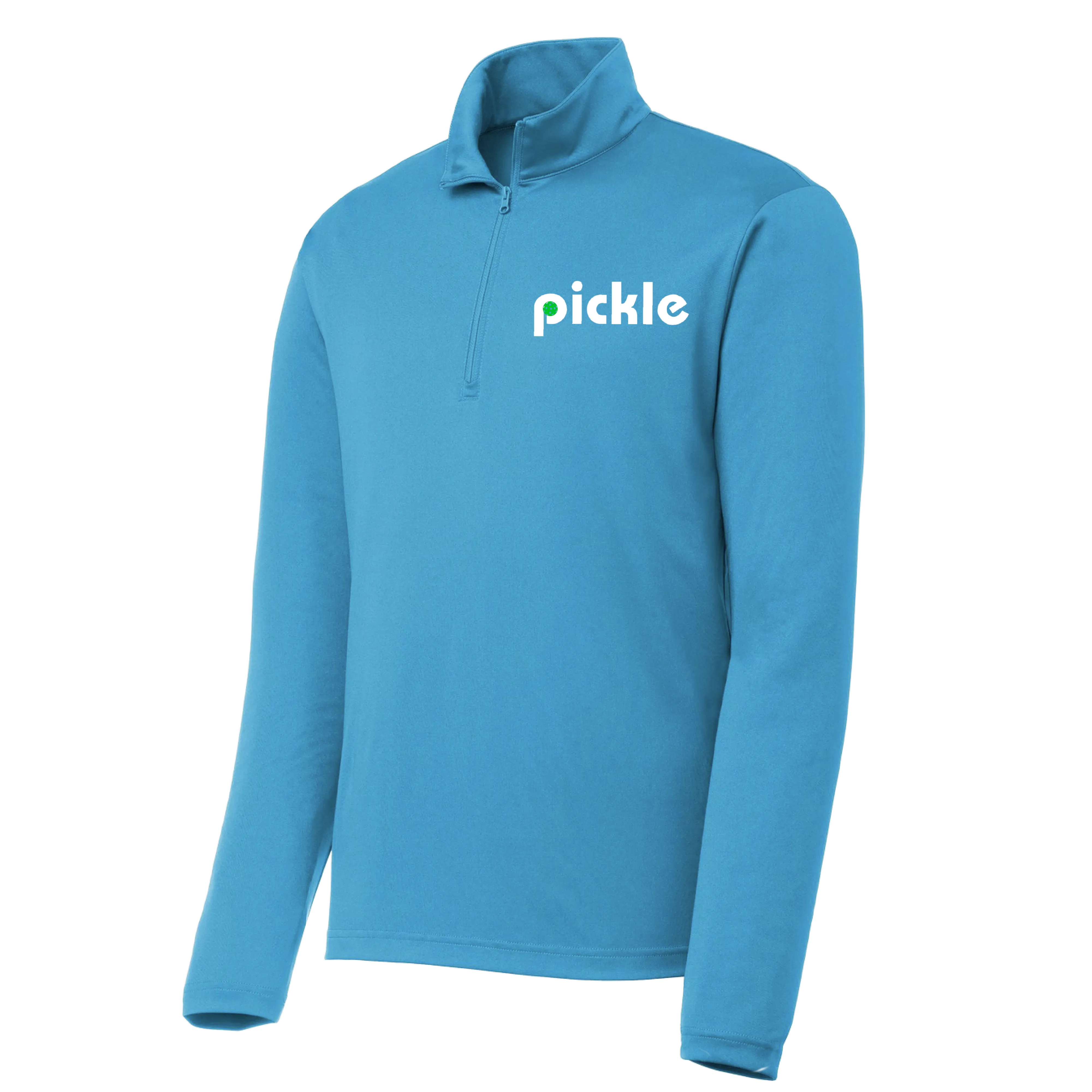 Pickle (Customizable) | Men's 1/4 Zip Long Sleeve Pullover Athletic Shirt | 100% Polyester