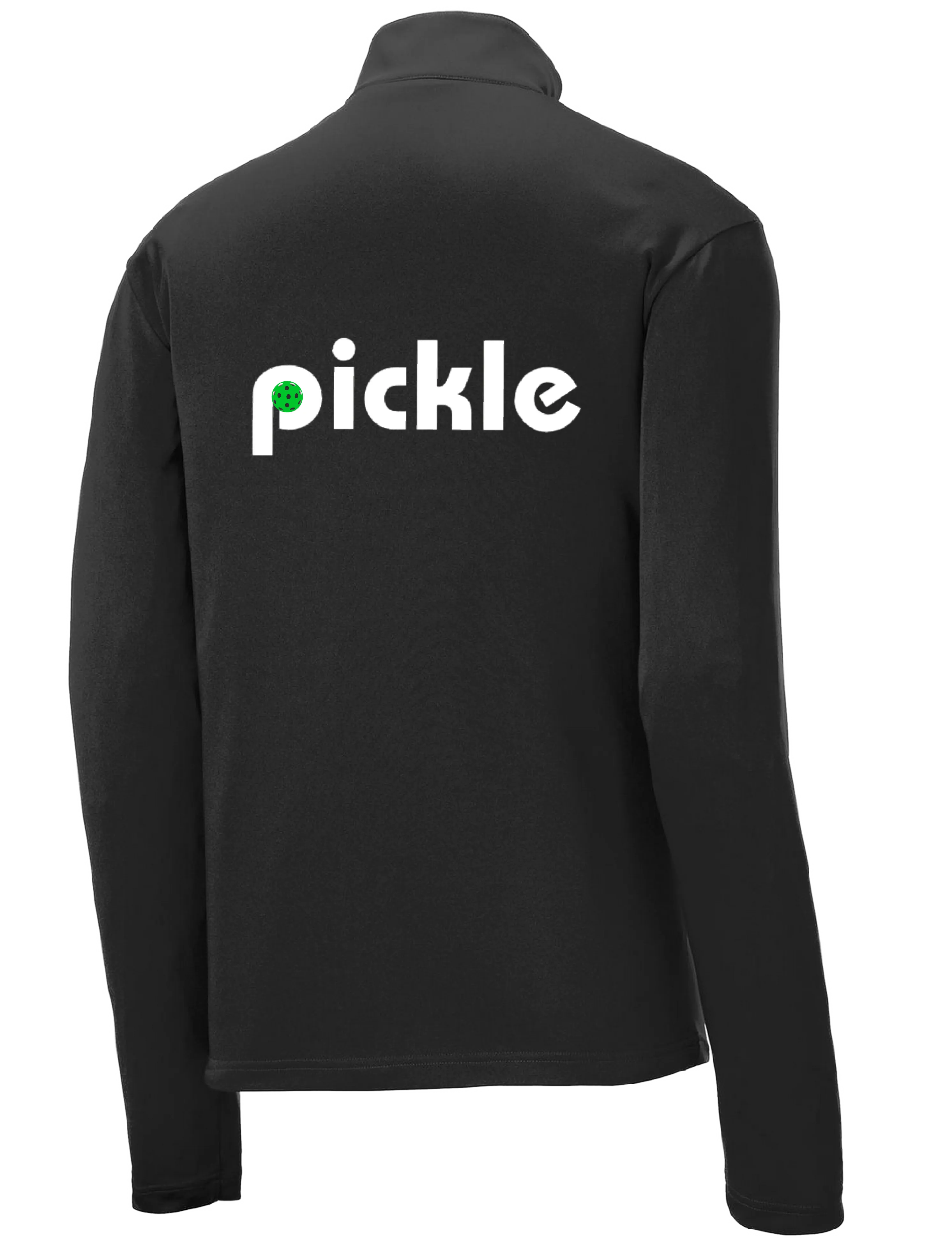 Pickle (Customizable) | Men's 1/4 Zip Long Sleeve Pullover Athletic Shirt | 100% Polyester