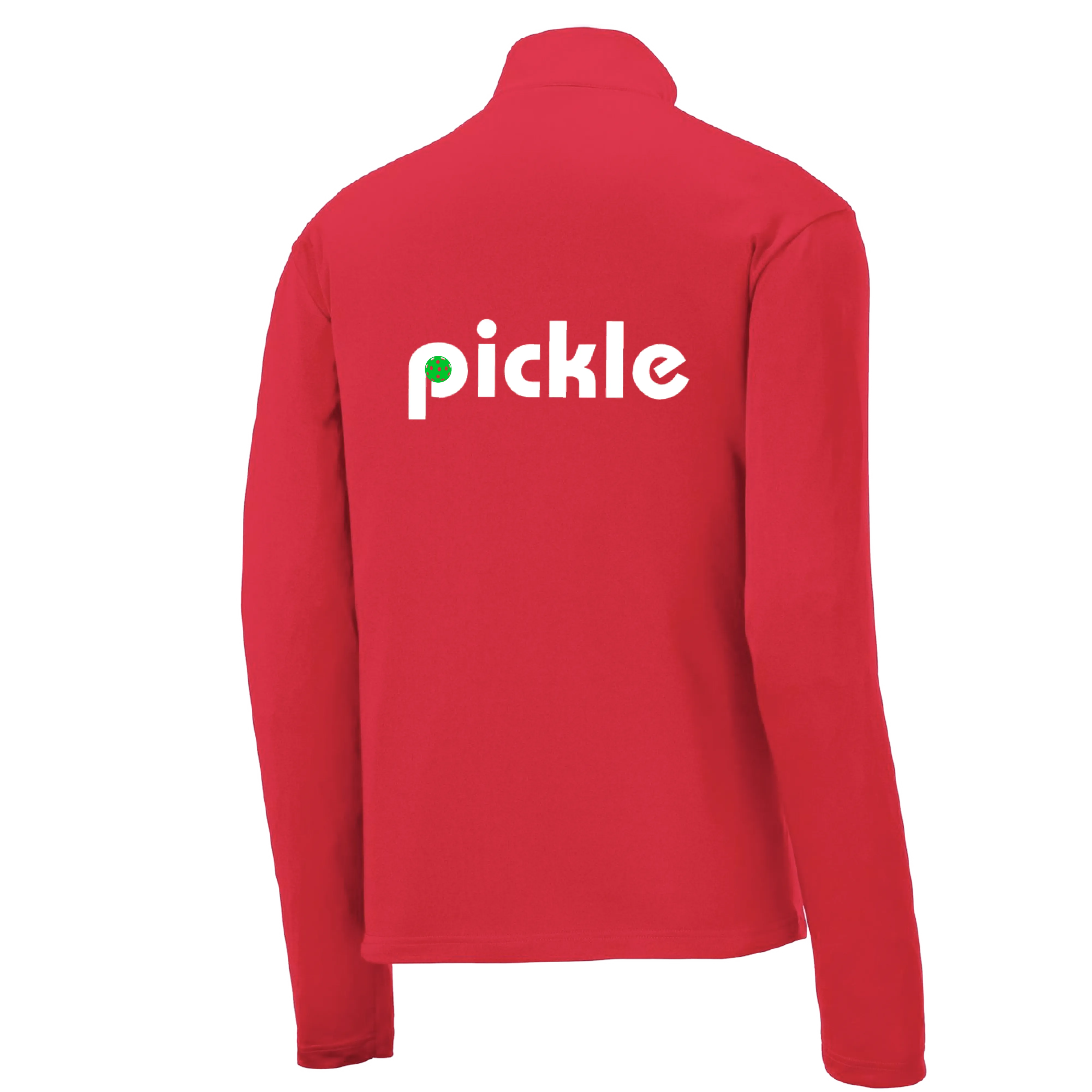 Pickle (Customizable) | Men's 1/4 Zip Long Sleeve Pullover Athletic Shirt | 100% Polyester