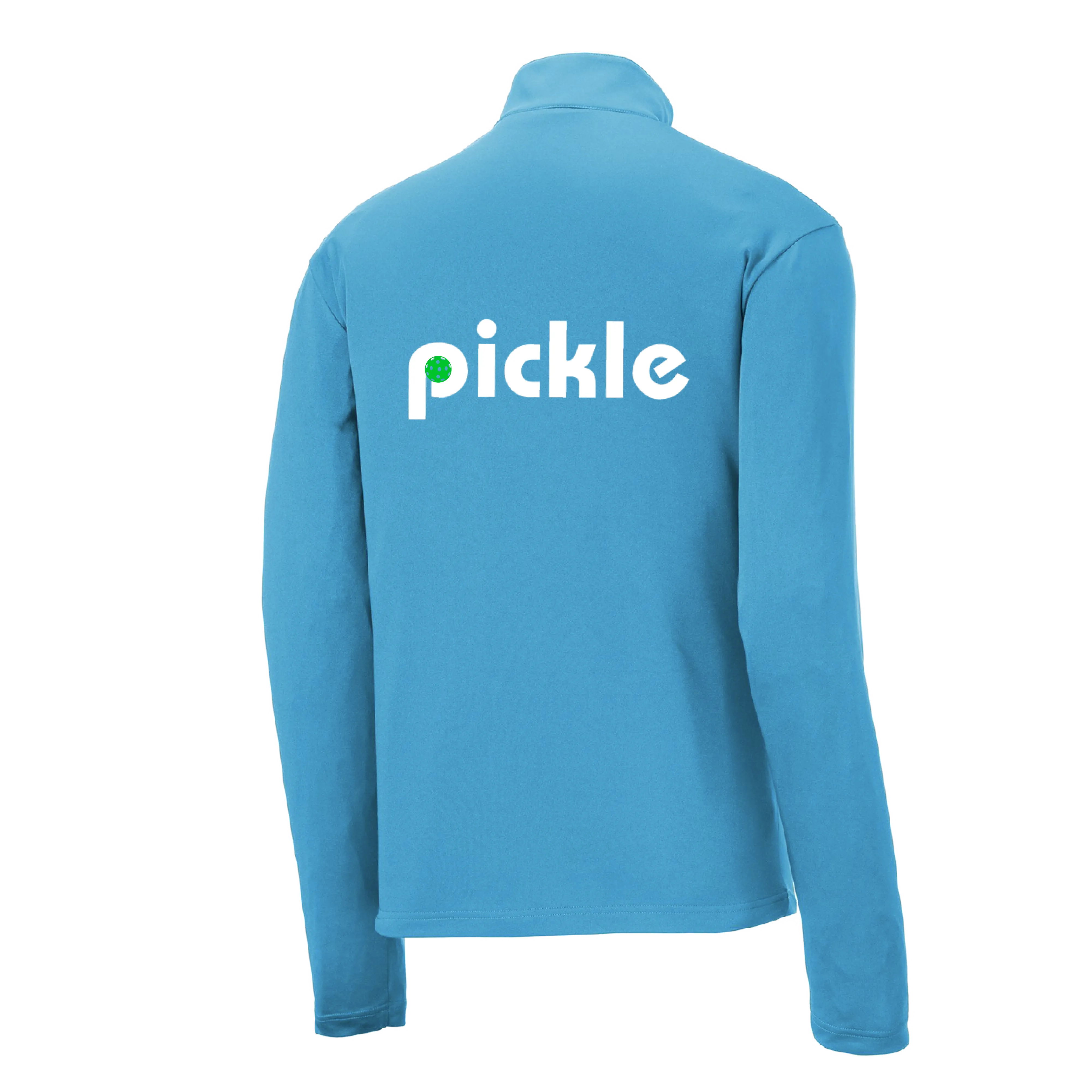 Pickle (Customizable) | Men's 1/4 Zip Long Sleeve Pullover Athletic Shirt | 100% Polyester