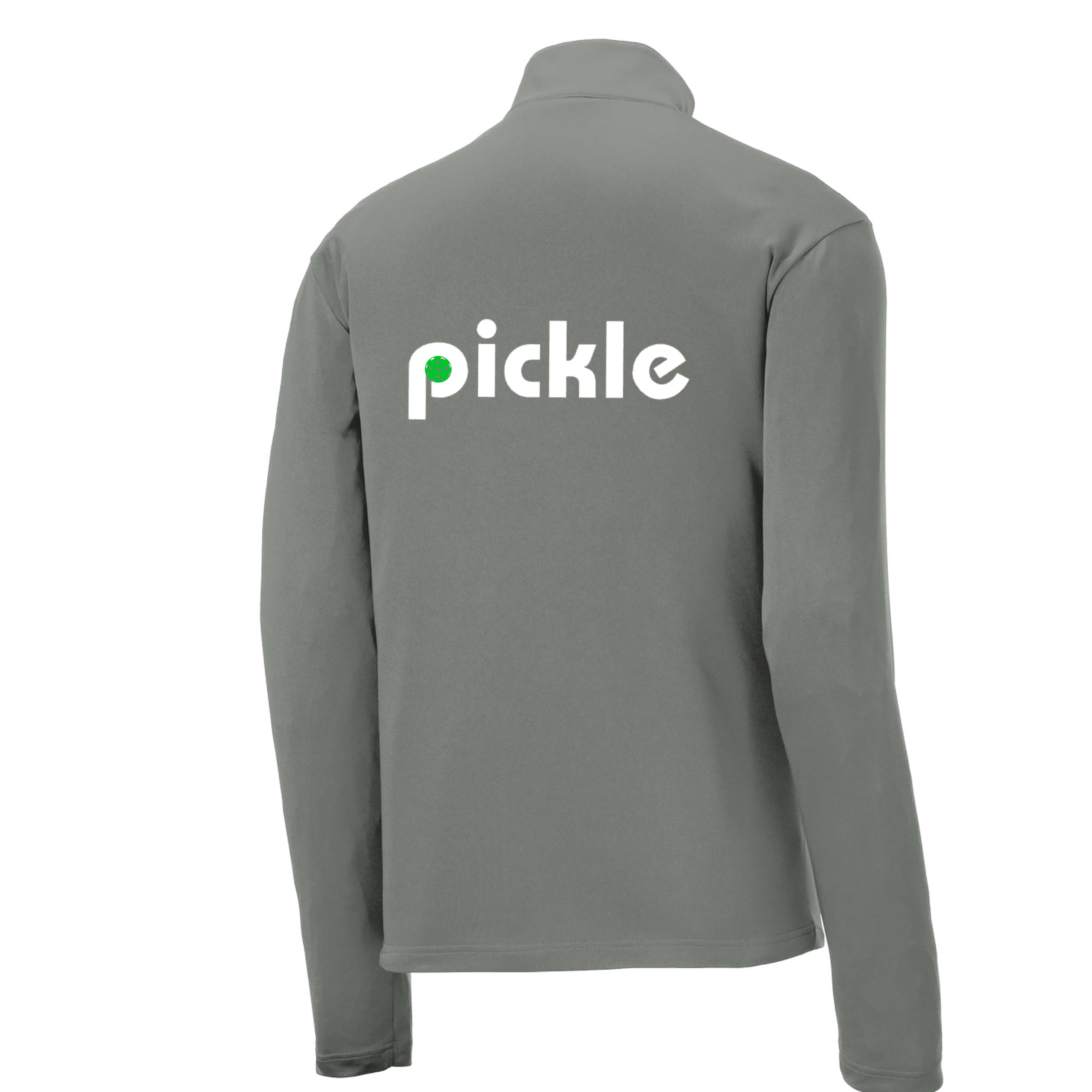 Pickle (Customizable) | Men's 1/4 Zip Long Sleeve Pullover Athletic Shirt | 100% Polyester