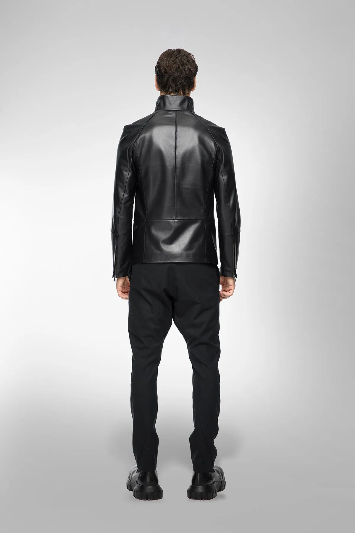 Pierre - Black Leather Jacket