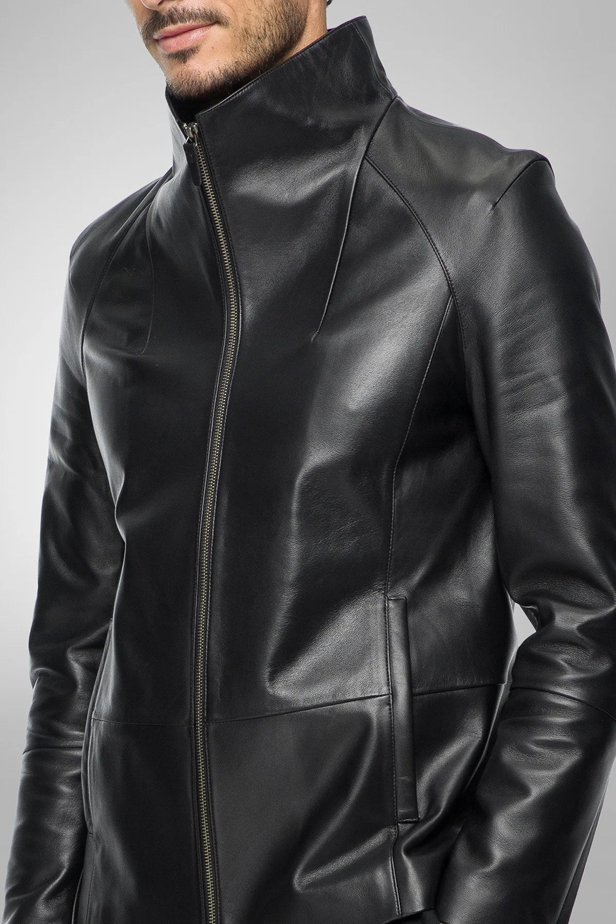 Pierre - Black Leather Jacket