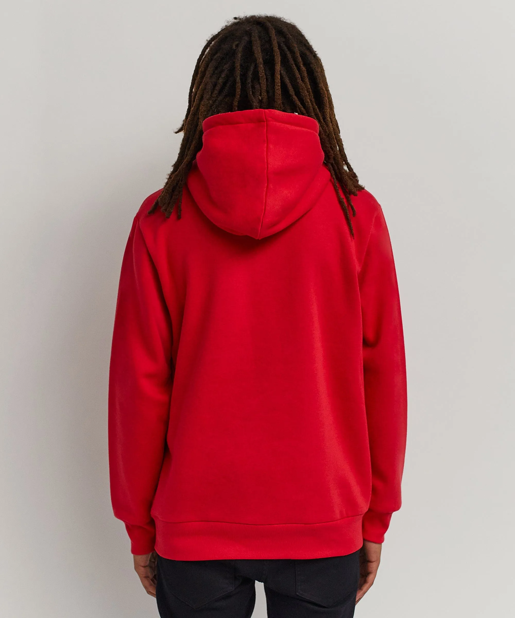 Popeye Crew Graphic Print Hoodie - Red