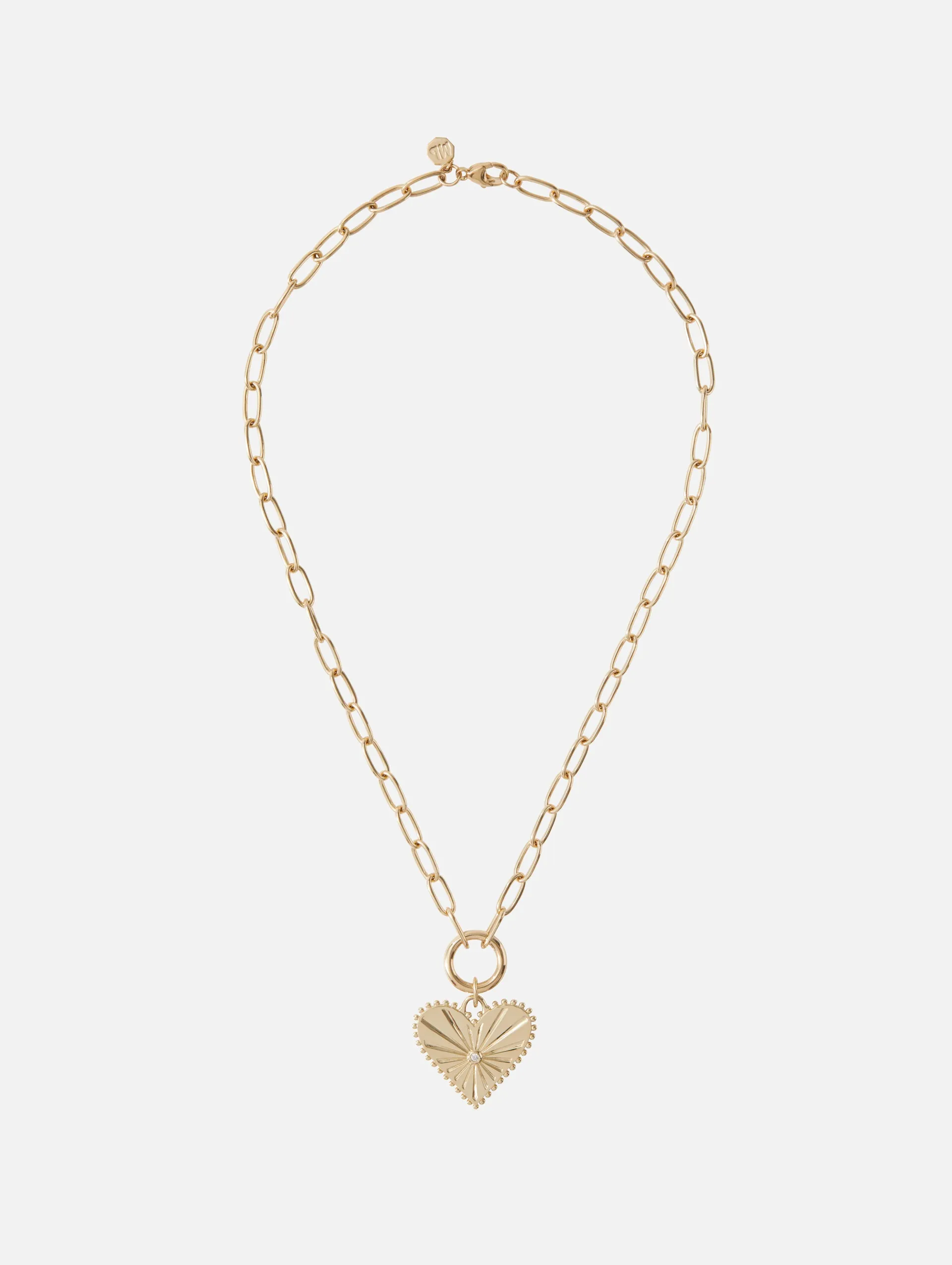 Pour Toujours Heart Coin Necklace