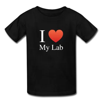 "I ♥ My Lab" (white) - Kids' T-Shirt