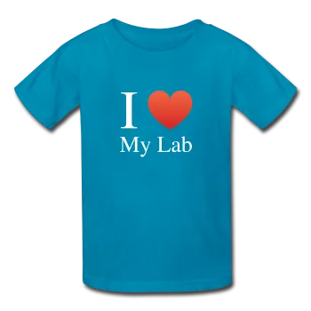 "I ♥ My Lab" (white) - Kids' T-Shirt