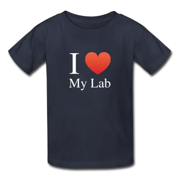 "I ♥ My Lab" (white) - Kids' T-Shirt