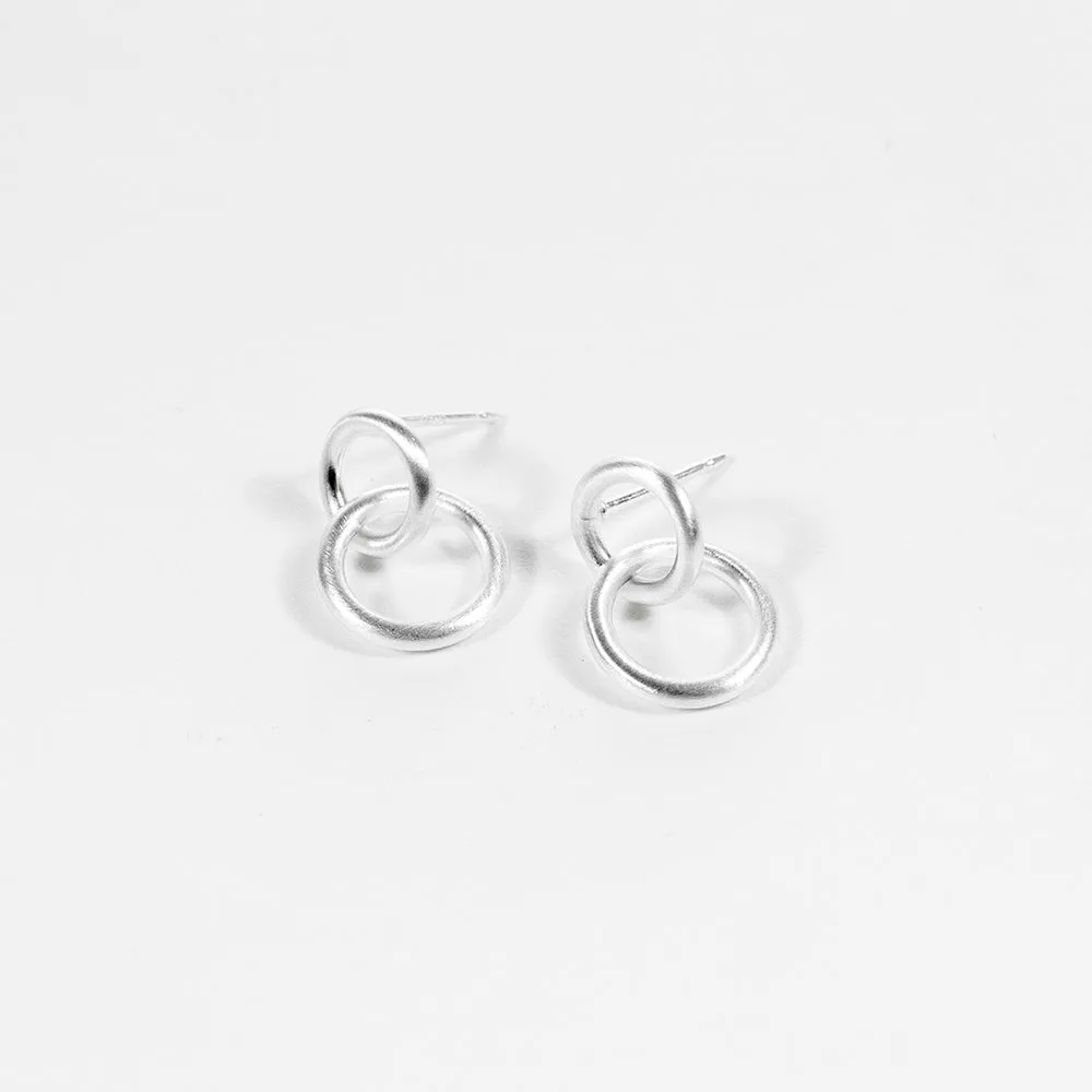 Silver Interlocking Circle Gift Set