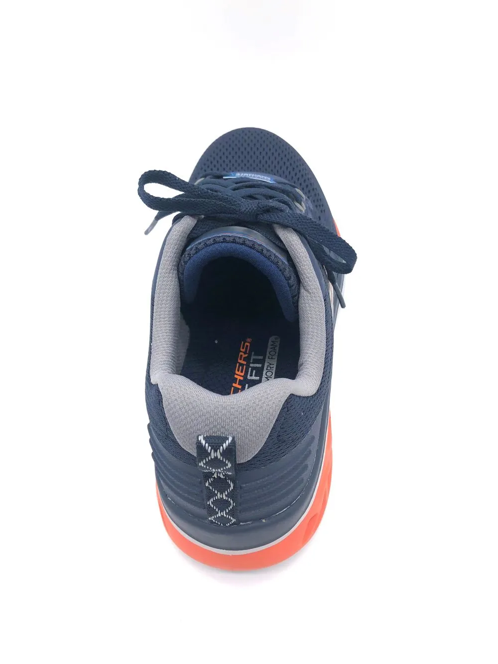 'Skechers' Men's Glide-Step Sport New Appeal - Navy / Orange (Wide)