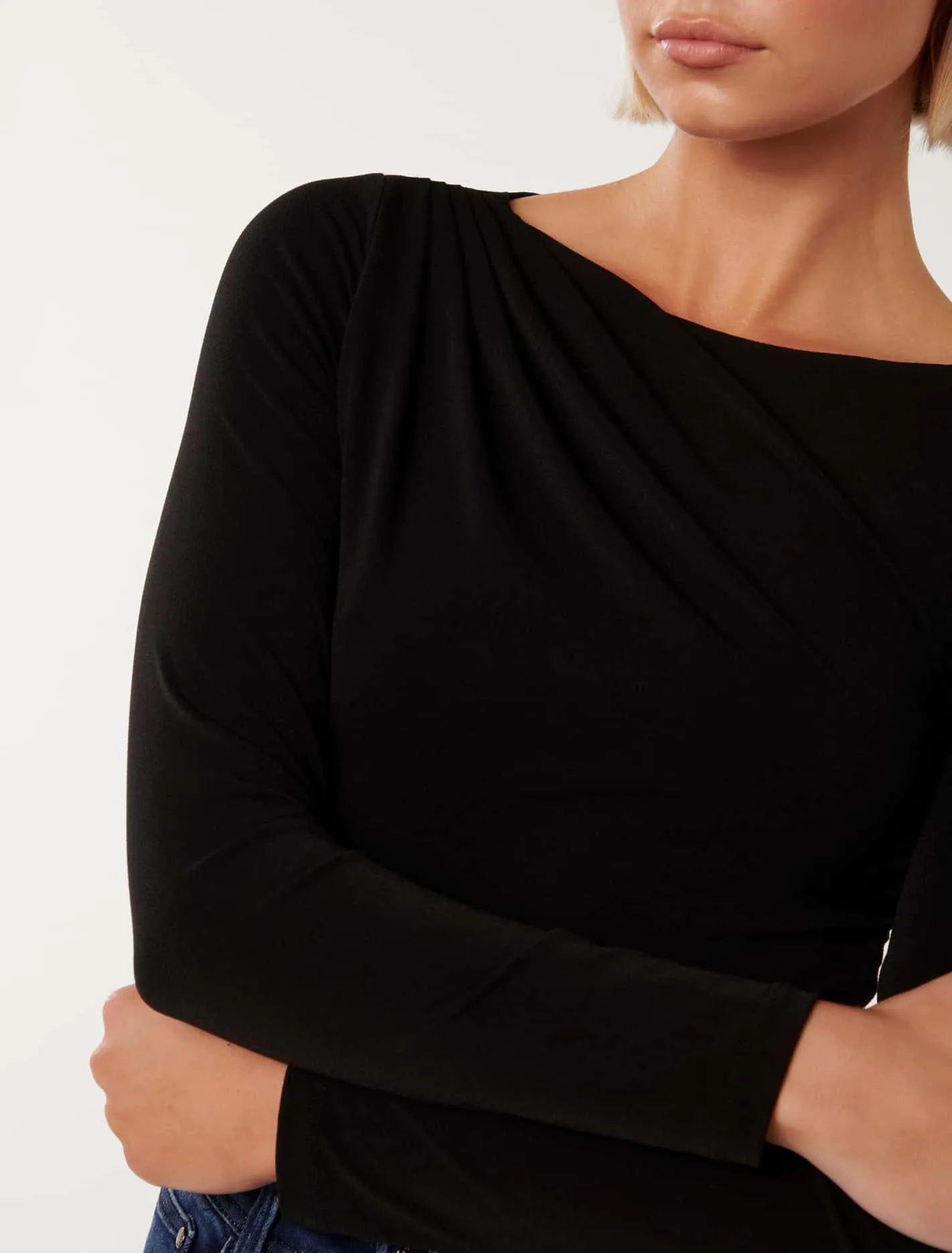 Sorrento Asymm Cowl Boat Top