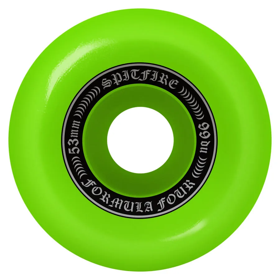 Spitfire Wheels Formula Four F4 OG Classic Green 53mm 99a