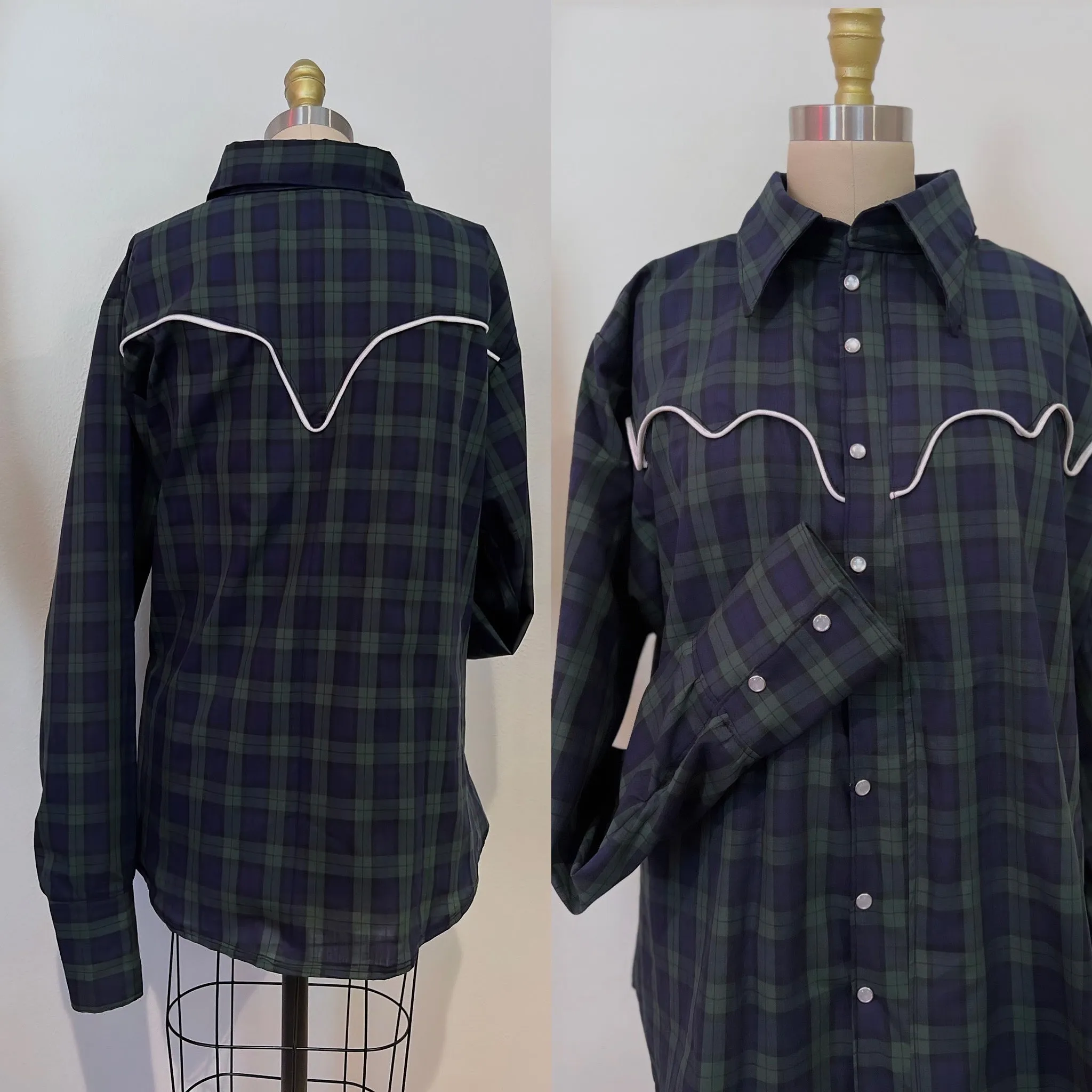 Tartan Pearl Snap Shirt