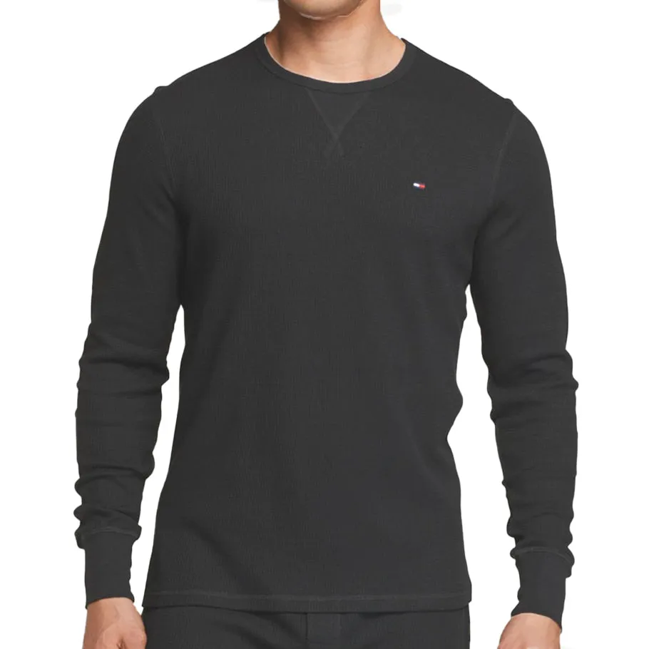 Tommy Hilfiger L/S Crew Thermal Tee - Espresso