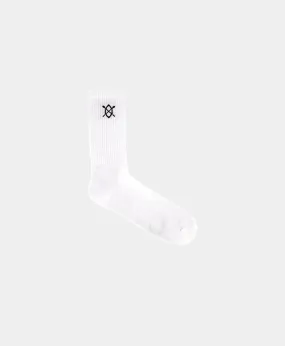 White Essential Logo Socks