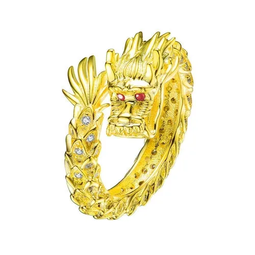 WildKlass Dragon Ring - Gold Vermeil